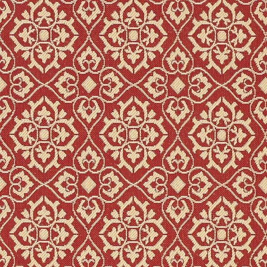 Safavieh Courtyard Collection Spots Oriental Indoor/Outdoor Round Area Rug