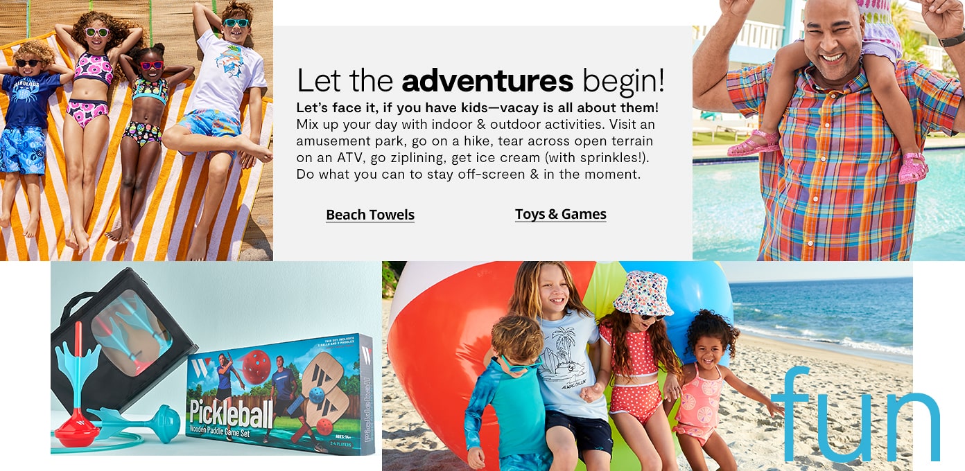 Beach Towels and Toys & Games