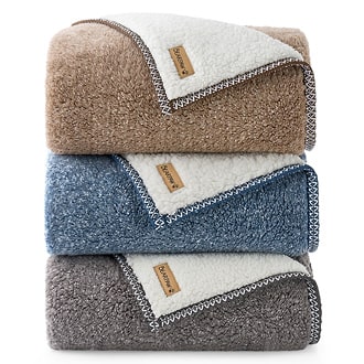 Bearpaw Campton Washable Sherpa Throw