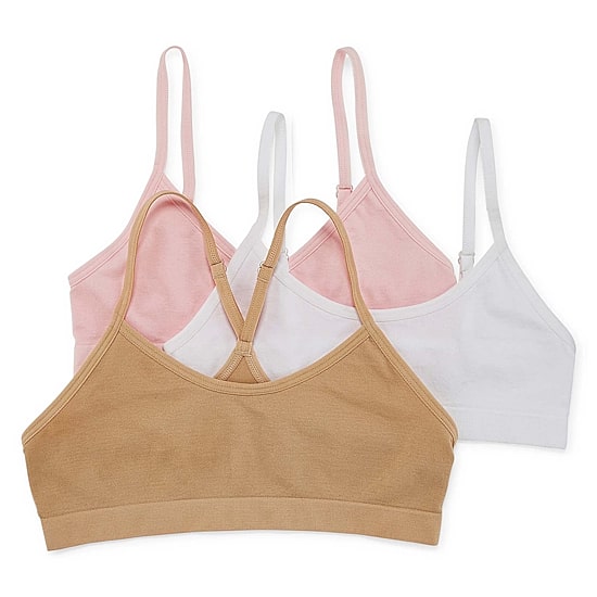 Maidenform Big Kid Girls Multi-Pack 3-pc. Bralette J4378
