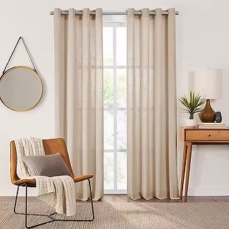 Beige Sheer Curtain