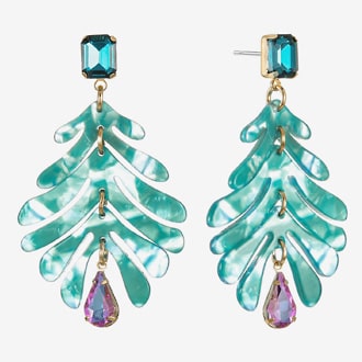 Bijoux Bar Blue Glass Drop Earrings
