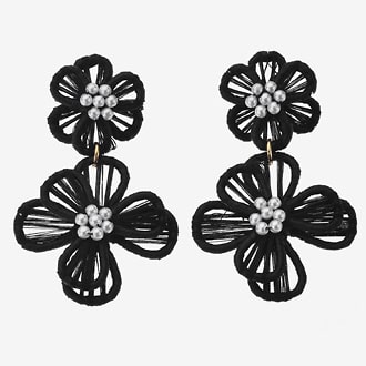 Bijoux Bar Flower Drop Earrings