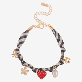 Bijoux Bar Heart Charm Bracelet