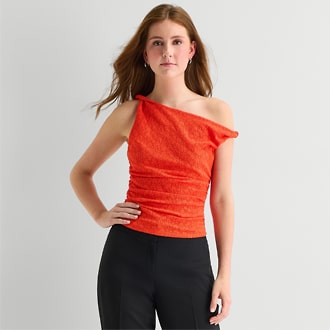 by&by Juniors Asymmetrical Tank Top