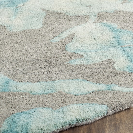 Safavieh Dip Dye Collection Jessie Floral Round Area Rug