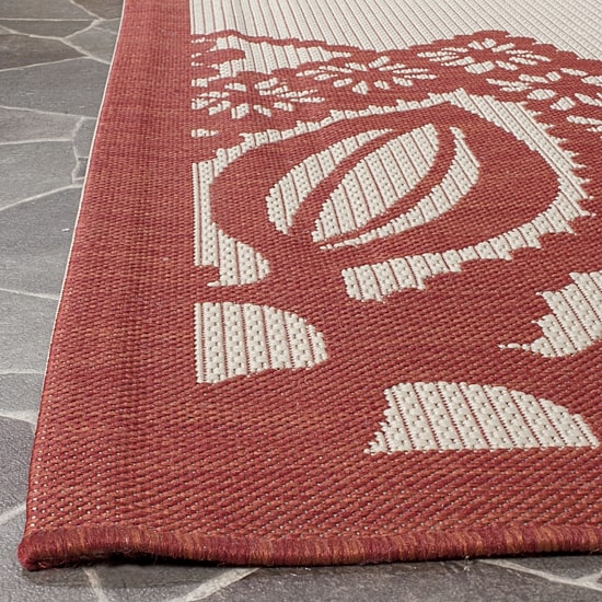 Safavieh Courtyard Collection Kimberly Oriental Indoor/Outdoor Area Rug