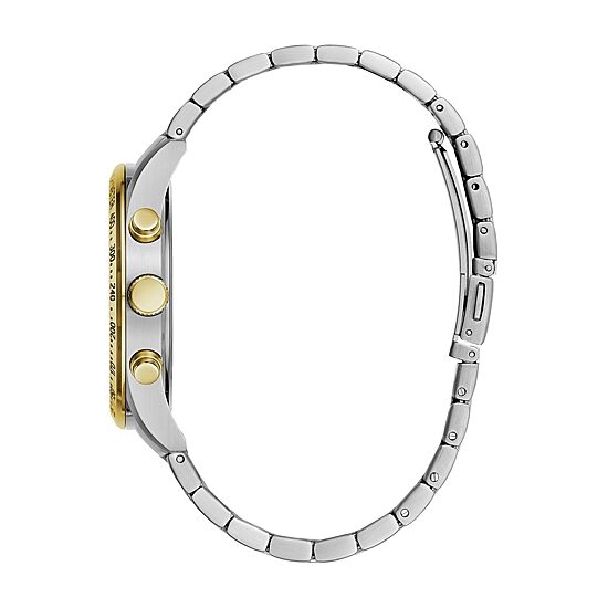 Caravelle Designed By Bulova Mens Two Tone Stainless Steel Bracelet Watch 45b152