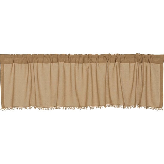 Tobacco Cloth Tailored Valance