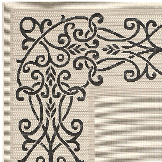 Safavieh Courtyard Collection Dara Oriental Indoor/Outdoor Square Area Rug