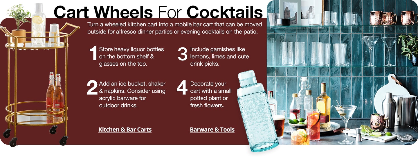Cart Wheels for Cocktails