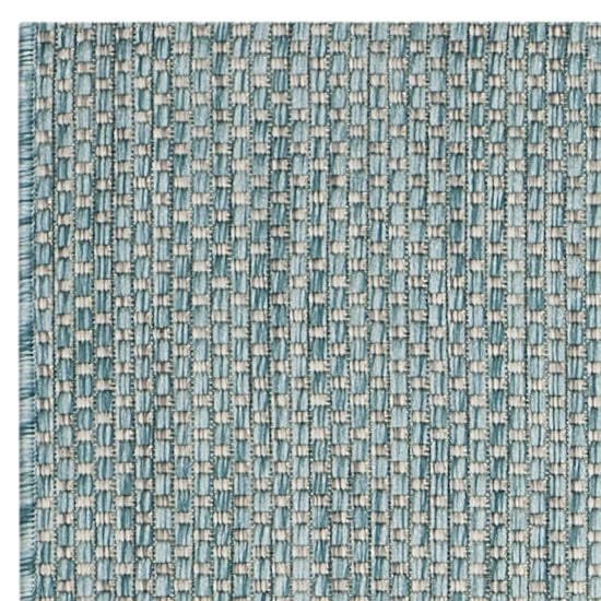 Safavieh Courtyard Collection Flora Geometric Indoor/Outdoor Round Area Rug