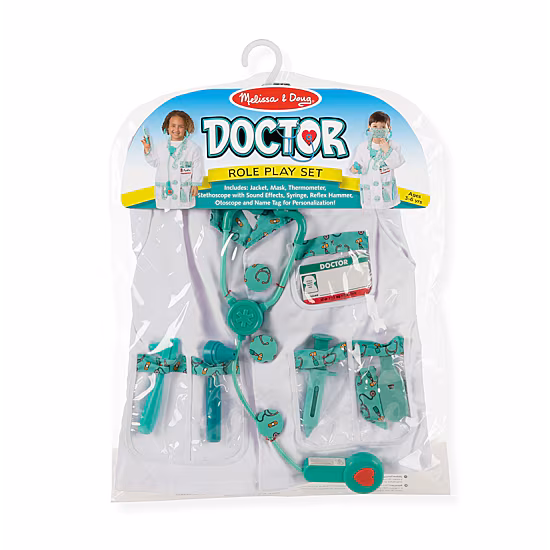 Melissa & Doug Doctor Role Play Unisex Dress Up Costume
