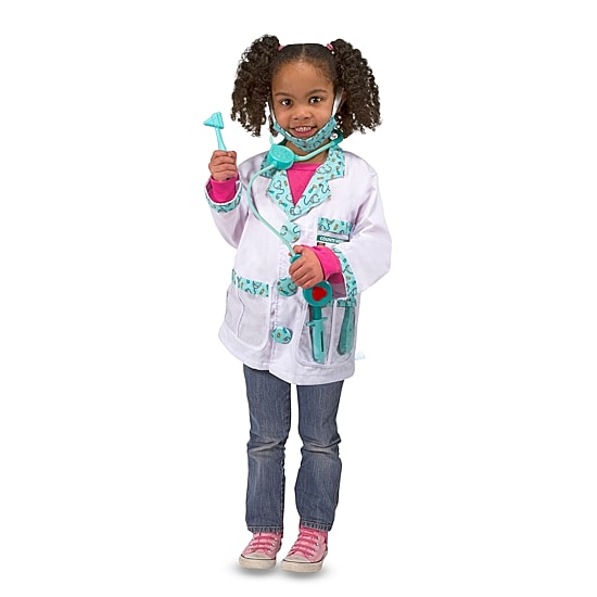 Melissa & Doug Doctor Role Play Unisex Dress Up Costume
