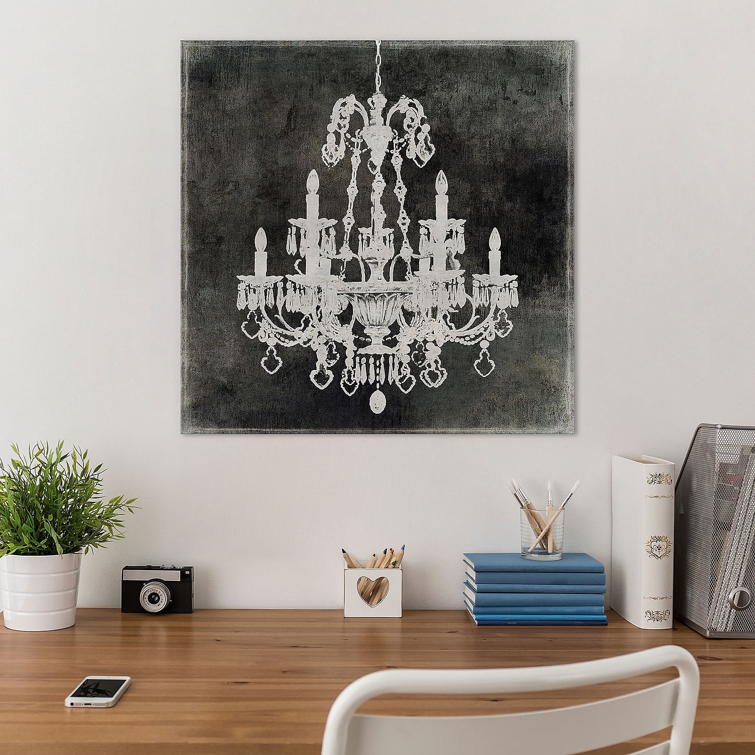 Chandelier II by Oliver Jeffries Canvas Print