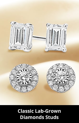 classic lab grown diamond studs