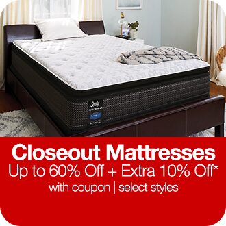 Closeout Mattresses up to 60% off