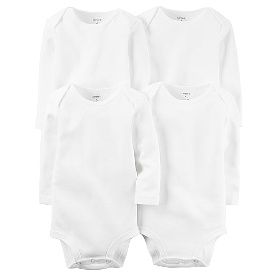 Carter's Baby Unisex Crew Neck Long Sleeve 4-pc. Bodysuit