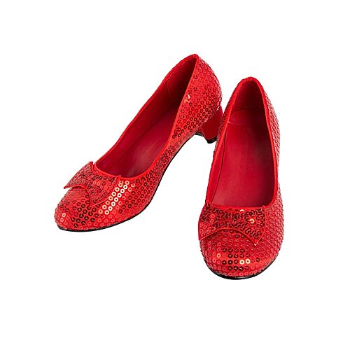 Little & Big Kid Girls Red Sequin Pumps The Wizard of Oz 2-pc. Costume Footwear, 13-1, Red