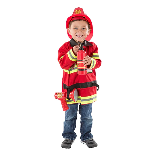 Melissa & Doug Fire Chief Role Play Set Unisex Dress Up Costume
