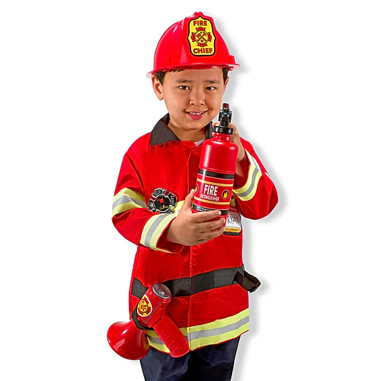Melissa & Doug Fire Chief Role Play Set Unisex Dress Up Costume