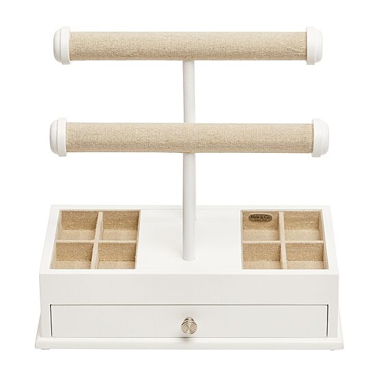 Mele and Co Ivy White Jewelry Organizer