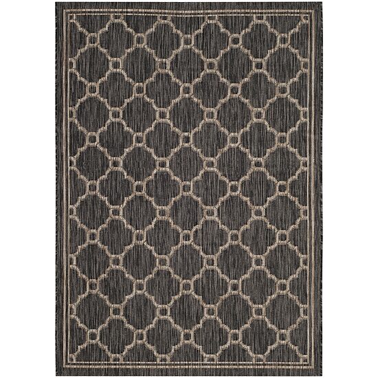 Safavieh Courtyard Collection Ian Geometric Indoor/Outdoor Area Rug