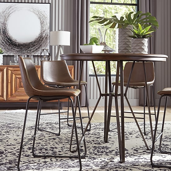 Signature Design by Ashley® Collins 2-pc. Counter Height Upholstered Bar Stool