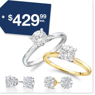 Diamond Studs Or Solitaire Ring