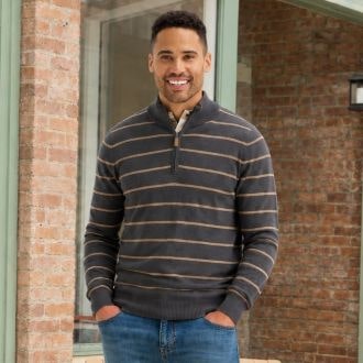 DIV 2 MENS QUARTER ZIP SWEATER