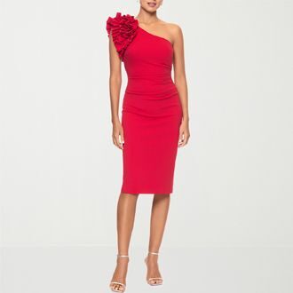 DJ Jaz One Shoulder Sheath Dress