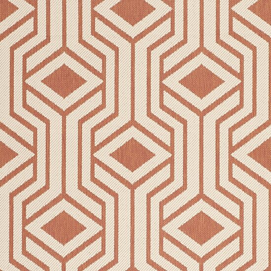 Safavieh Courtyard Collection Dorothy Geometric Indoor/Outdoor Runner Rug