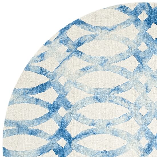 Safavieh Dip Dye Collection Maralyn Geometric Round Area Rug