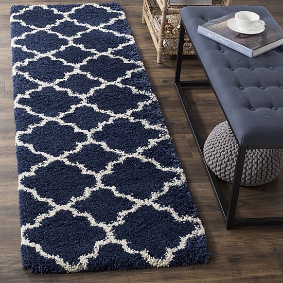 Safavieh Hudson Shag Collection Synthia Geometric Runner Rug