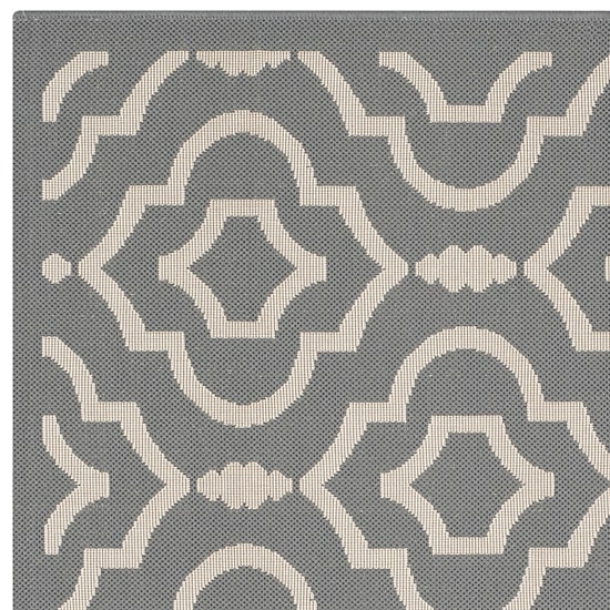 Safavieh Courtyard Collection Meryll Geometric Indoor/Outdoor Square Area Rug