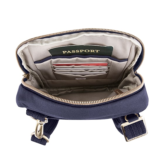 Travelon Anti-Theft Courier Small Slim Crossbody Bag