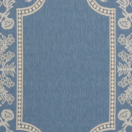 Safavieh Courtyard Collection Kestrel Oriental Indoor/Outdoor Round Area Rug