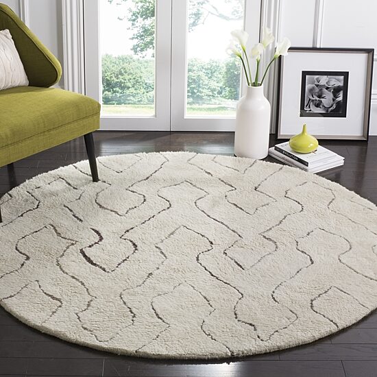 Safavieh Casablanca Collection Aydan Geometric Round Area Rug