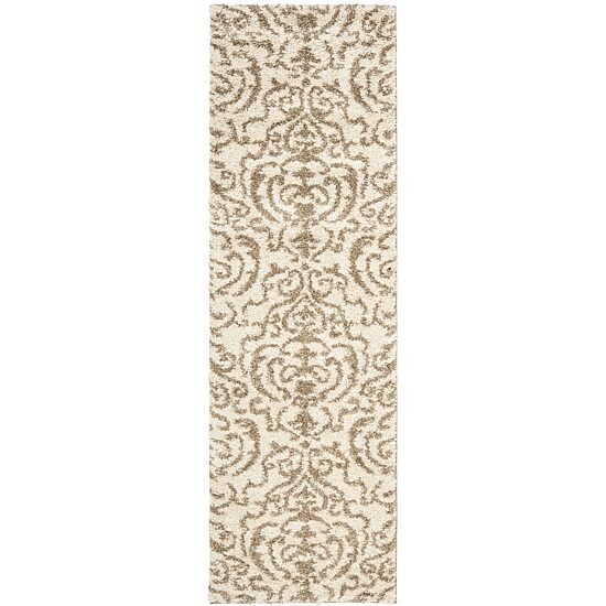 Safavieh Shag Collection Rosheen Damask Runner Rug