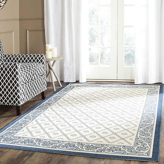 Safavieh Courtyard Collection Vernon Oriental Indoor/Outdoor Area Rug