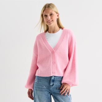 F21 V Neck Juniors Cardigan