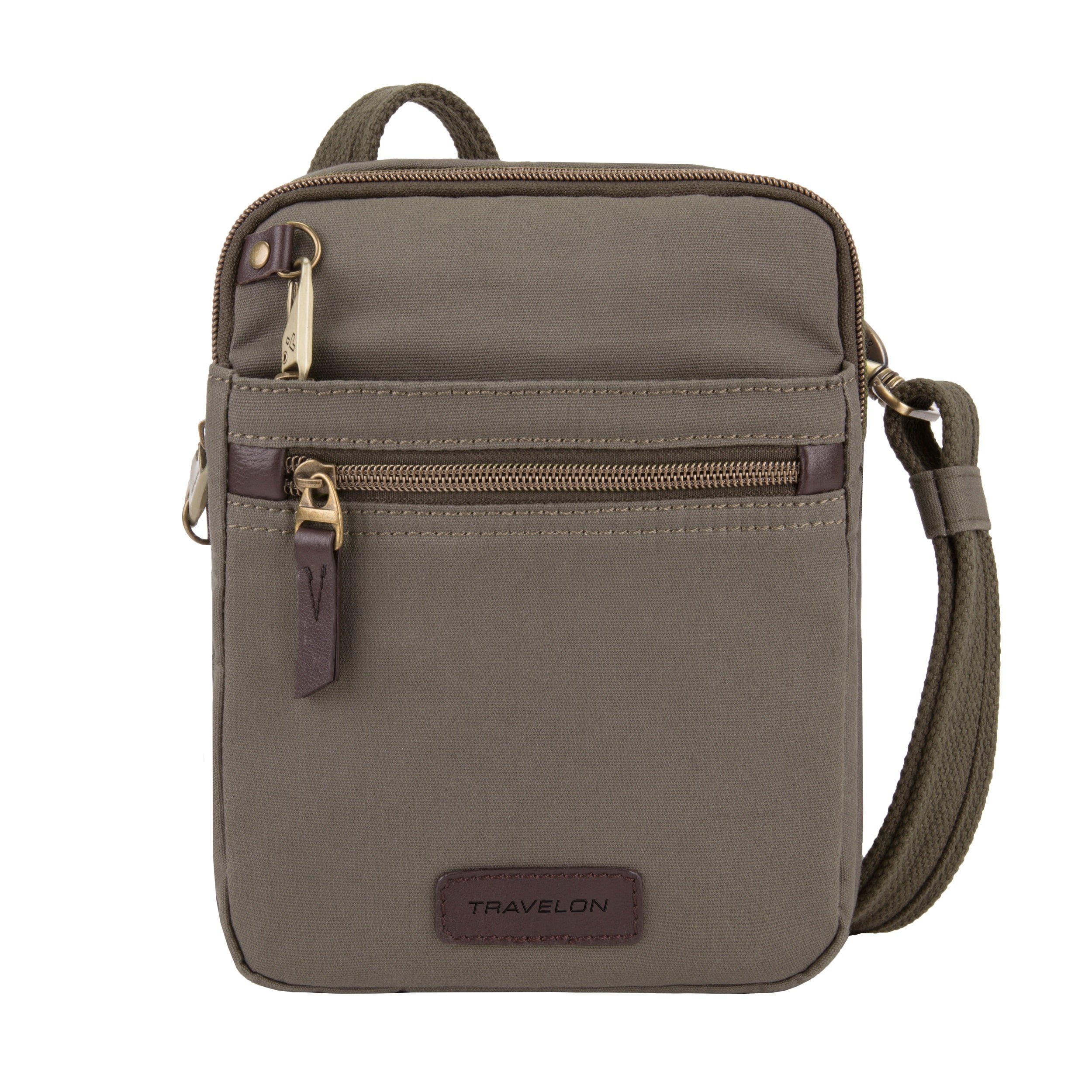 Travelon Anti-Theft Courier Small Slim Crossbody Bag