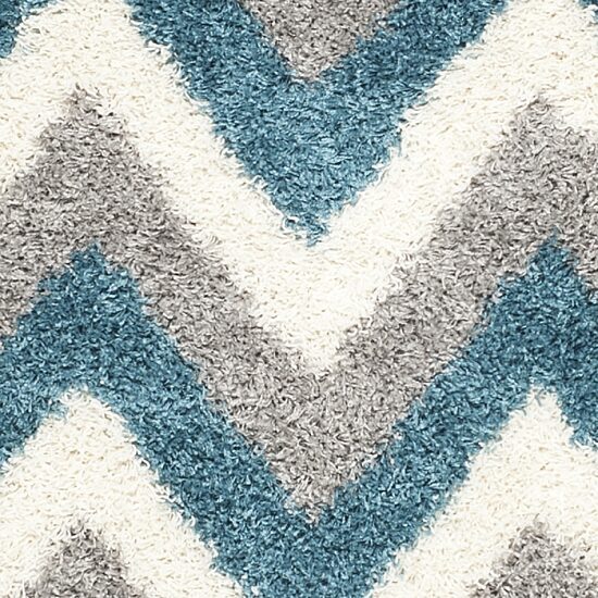 Safavieh Shag Kids Collection Byron Geometric Runner Rug