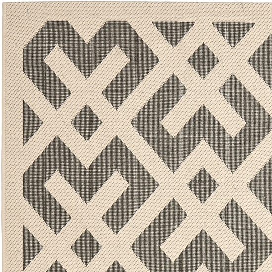 Safavieh Courtyard Collection Darrin Geometric Indoor/Outdoor Runner Rug
