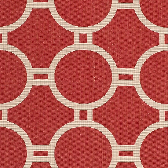 Safavieh Courtyard Collection Shag Geometric Indoor/Outdoor Area Rug