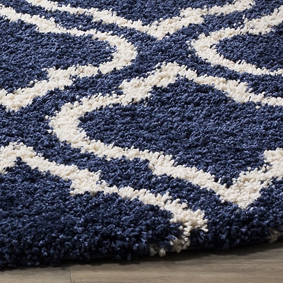Safavieh Hudson Shag Collection Toireasa Geometric Round Area Rug