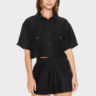 Forever 21 Boxy Cargo Shirt FF