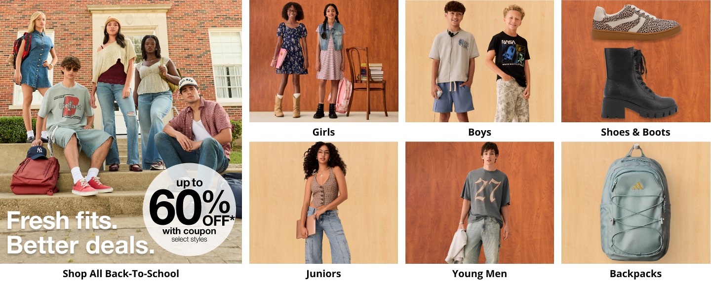 Fresh fits. Better deals