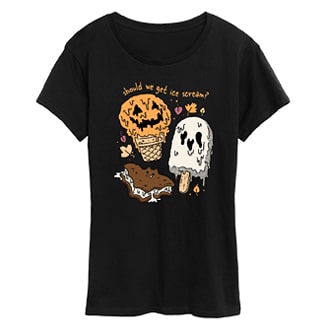 Ice Scream Halloween Graphic T-Shirt
