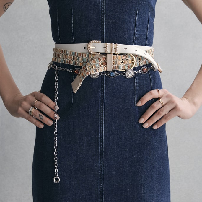 JS Jessica Simpson belts